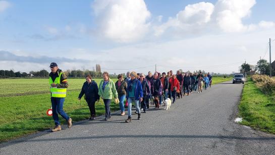 De wandelclub Donderdagstappers van het LDC